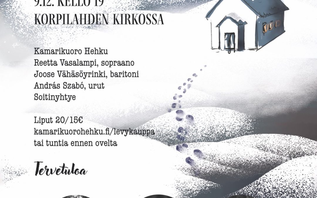 Kamarikuoro Hehku ja Joose Vähäsöyrinki Korpilahden kirkossa 9.12. klo 19